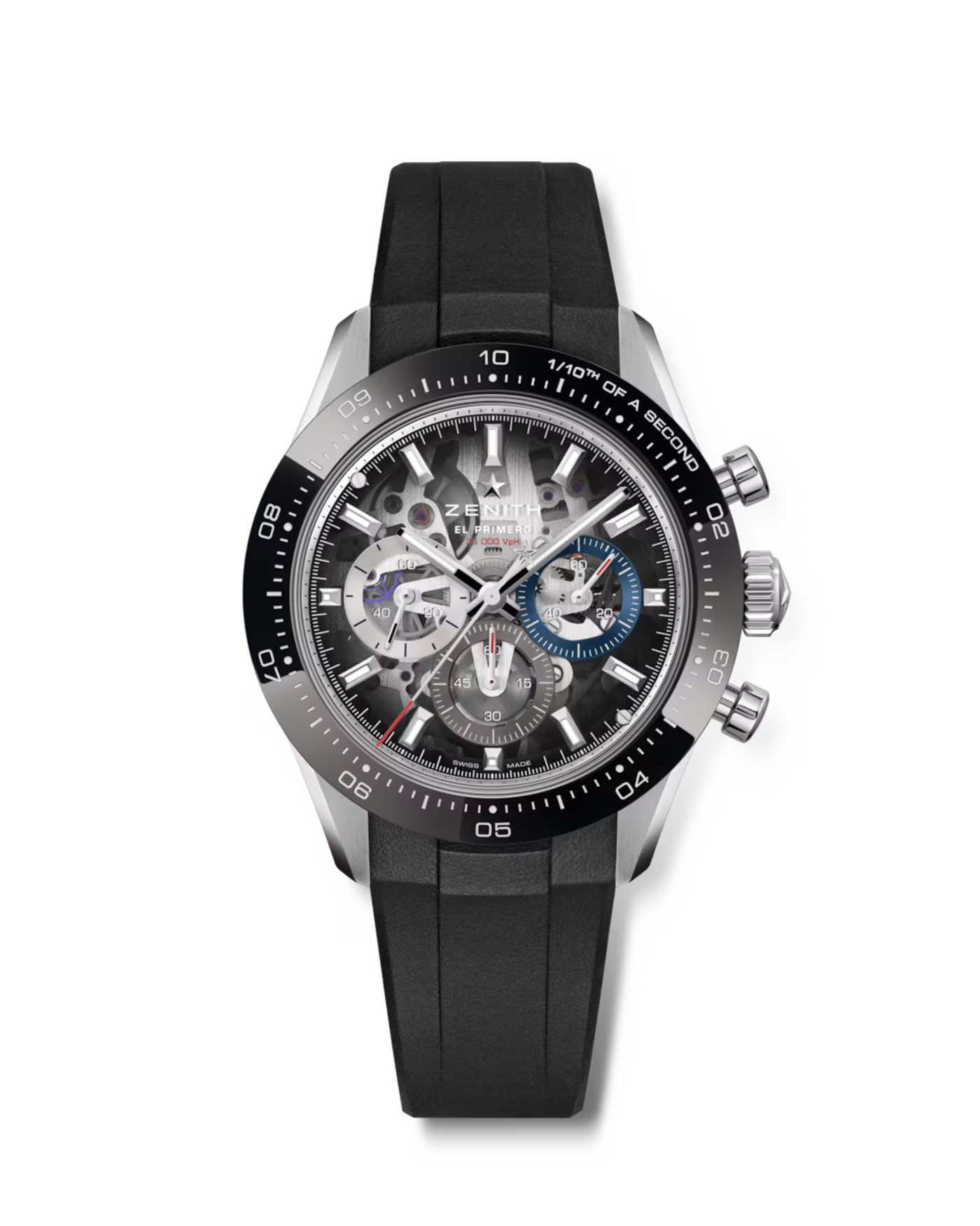 Zenith Chronomaster Sport Skeleton - 41 MM - Stainless Steel - Black Ceramic Bezel - Skeletonized Sapphire Dial - 03.3130.3600/01.M3130