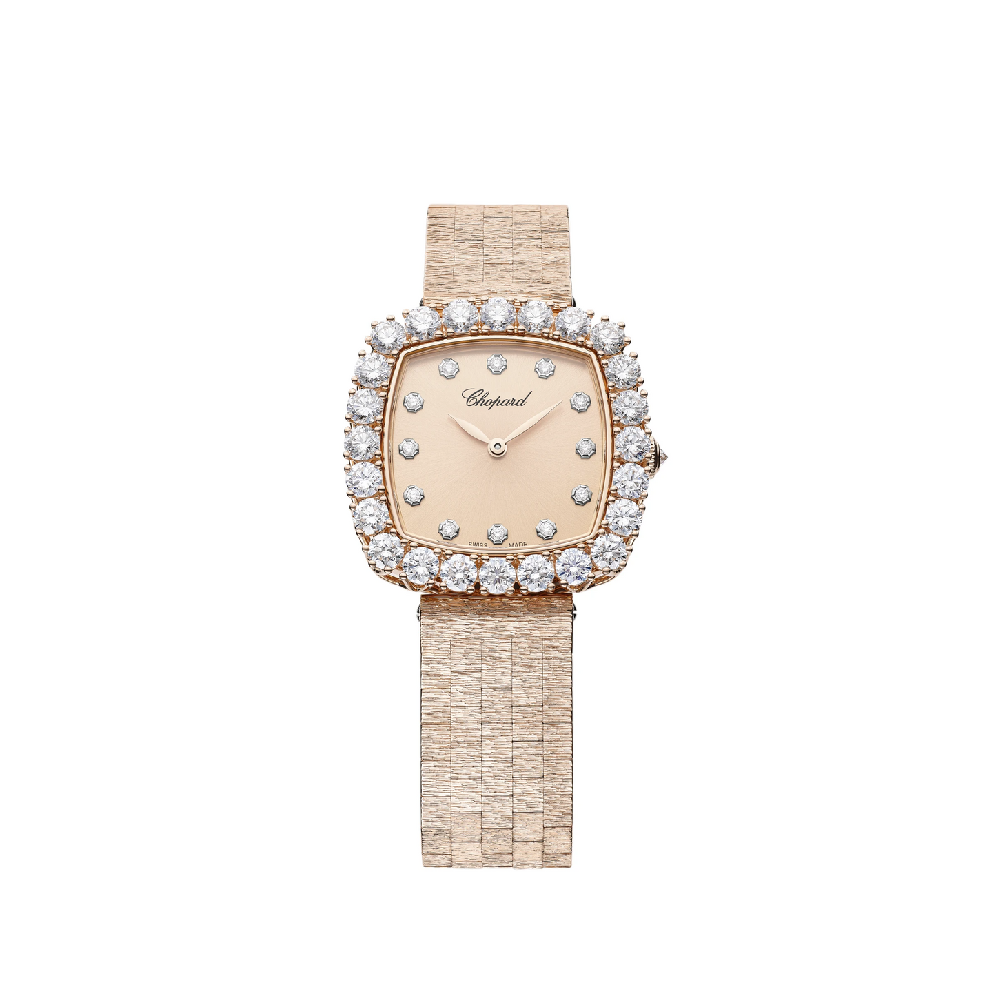 Chopard L'Heure Du Diamant Rose Gold 30.50 MM - Rose gold Bracelet - Diamond Bezel - Rose Gold Dial - 10A386-5107