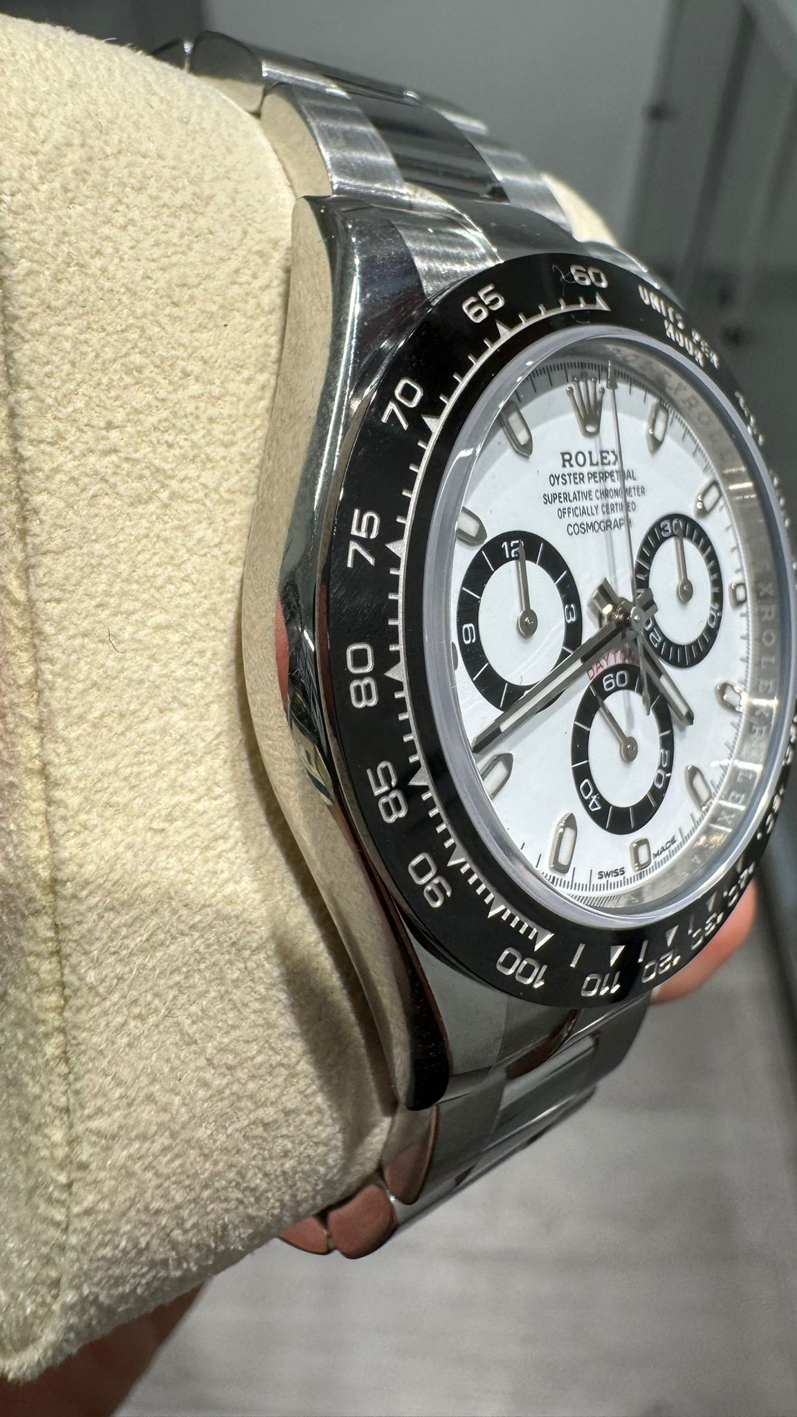 Rolex Stainless Steel Daytona Watch - 40 MM - Oyster Bracelet - White Dial - 116500LN w