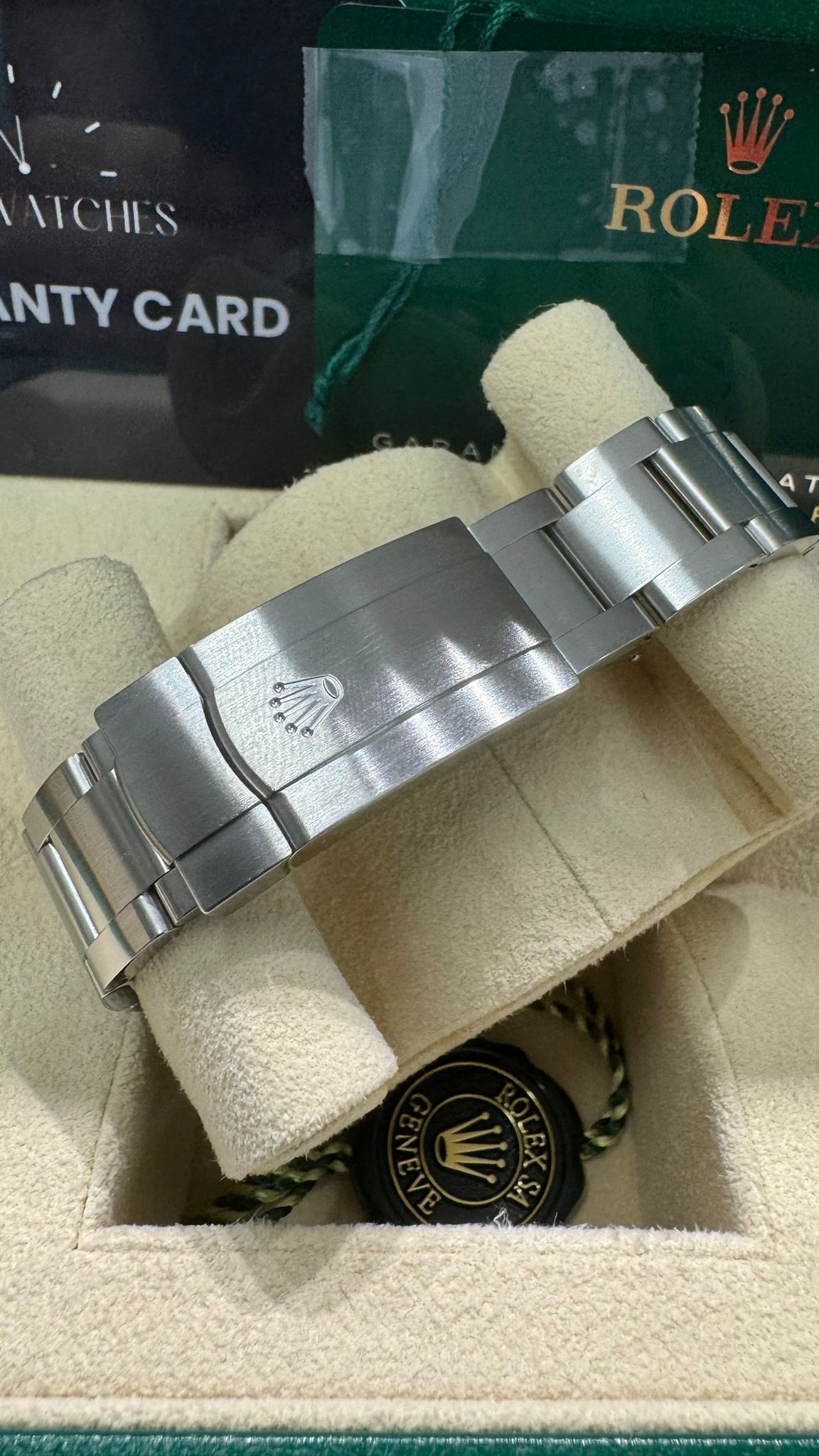Rolex Stainless Steel Oyster Perpetual no date Watch - 36 MM - Oyster Bracelet - Blue Dial - 126000 bluio