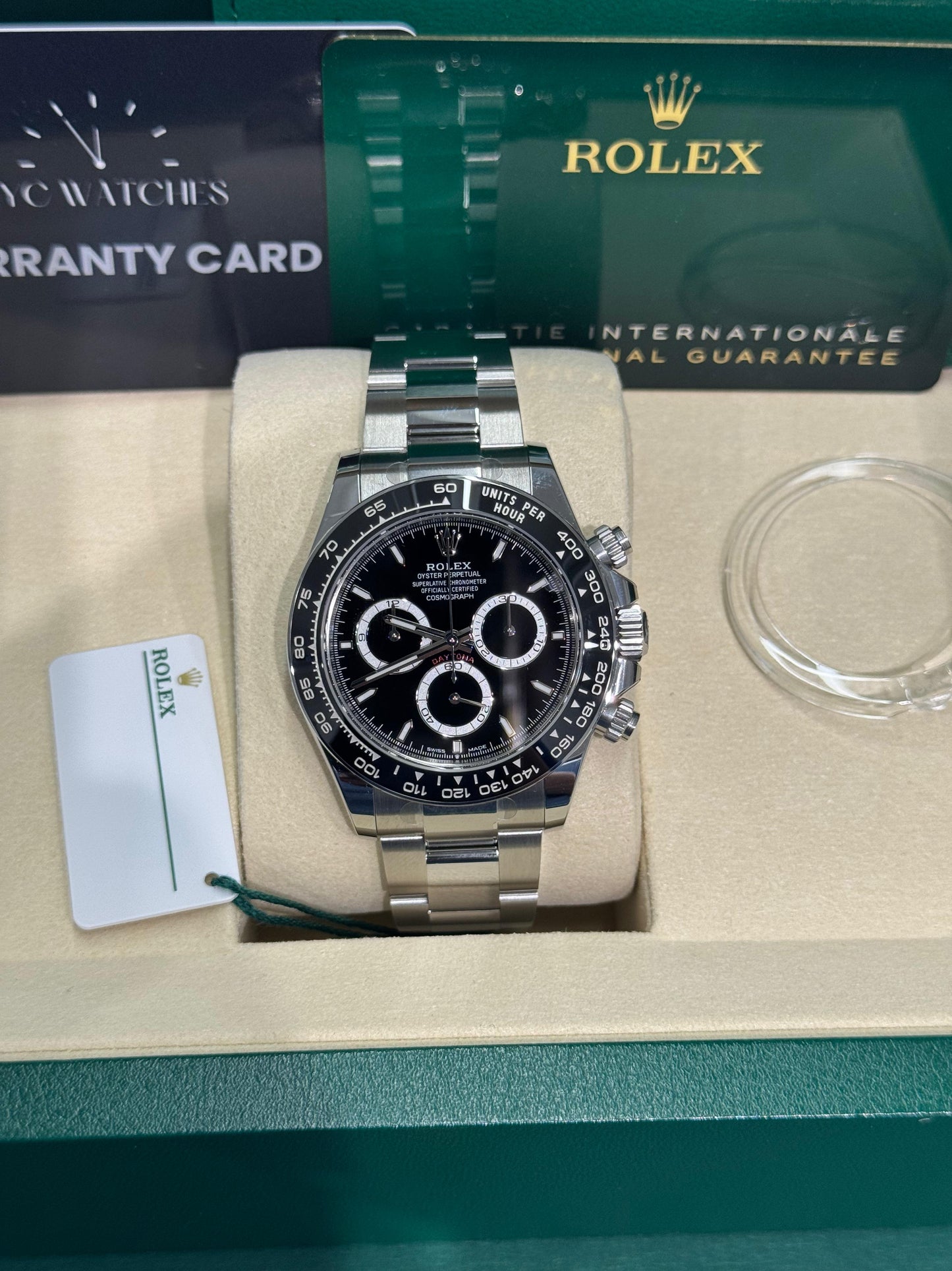 Rolex Oystersteel Cosmograph Daytona Watch - 40 MM - Oyster Bracelet - Black Cerachrom Bezel - Black Index Dial - 126500ln bkio