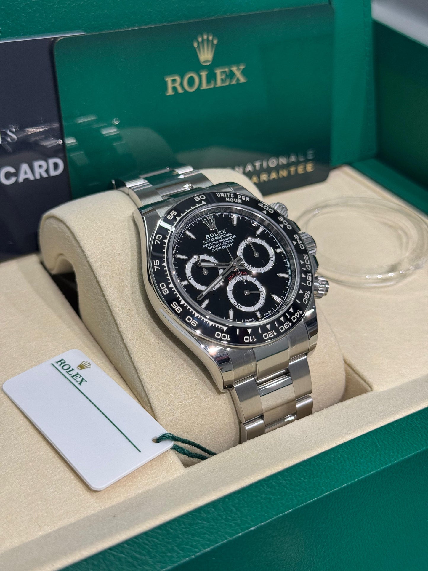 Rolex Oystersteel Cosmograph Daytona Watch - 40 MM - Oyster Bracelet - Black Cerachrom Bezel - Black Index Dial - 126500ln bkio