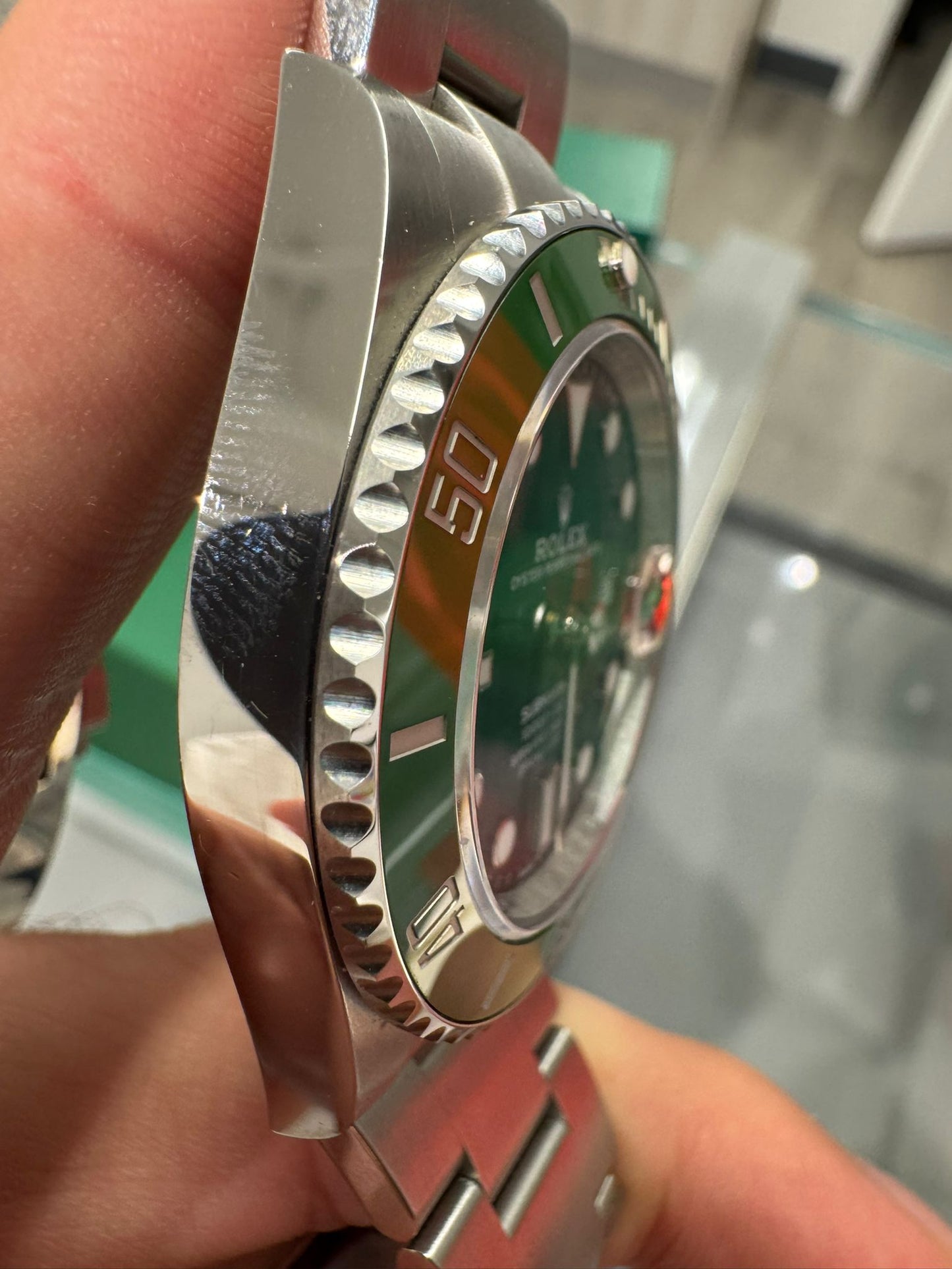 Rolex Starbucks Oystersteel Submariner 41MM - Oyster Bracelet - Black Dial - Green Dial - 126610LV