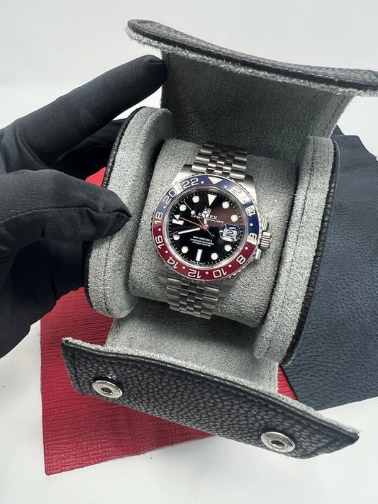 Rolex Stainless Steel GMT-Master II Watch - 40 MM - Jubilee Bracelet - Black Dial - 126710BLRO j