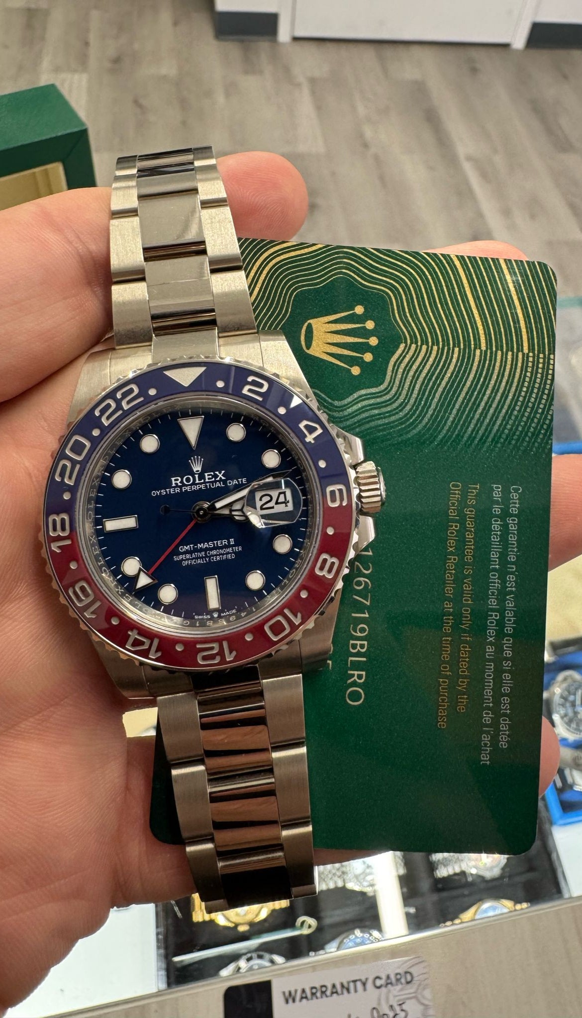 Rolex Pepsi White Gold GMT-Master II Watch - 40 MM - Oyster Bracelet - Blue Dial - 126719BLRO bl