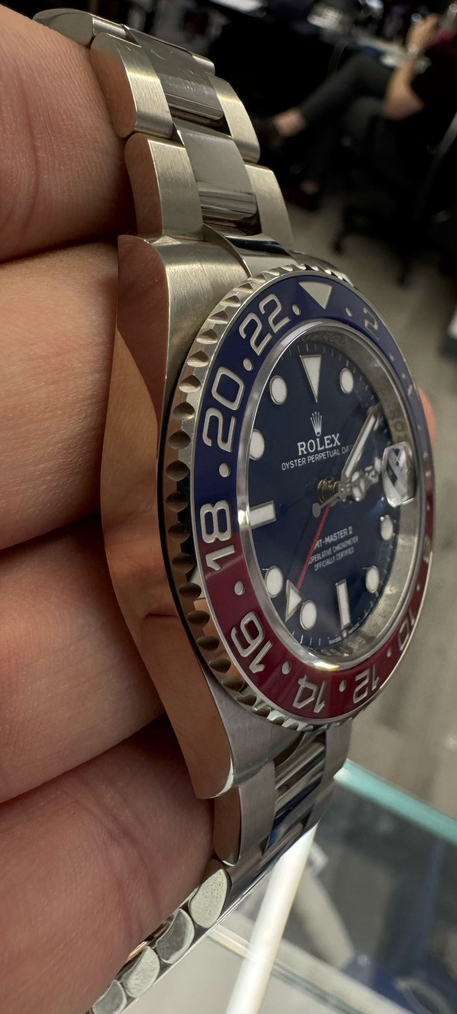 Rolex Pepsi White Gold GMT-Master II Watch - 40 MM - Oyster Bracelet - Blue Dial - 126719BLRO bl