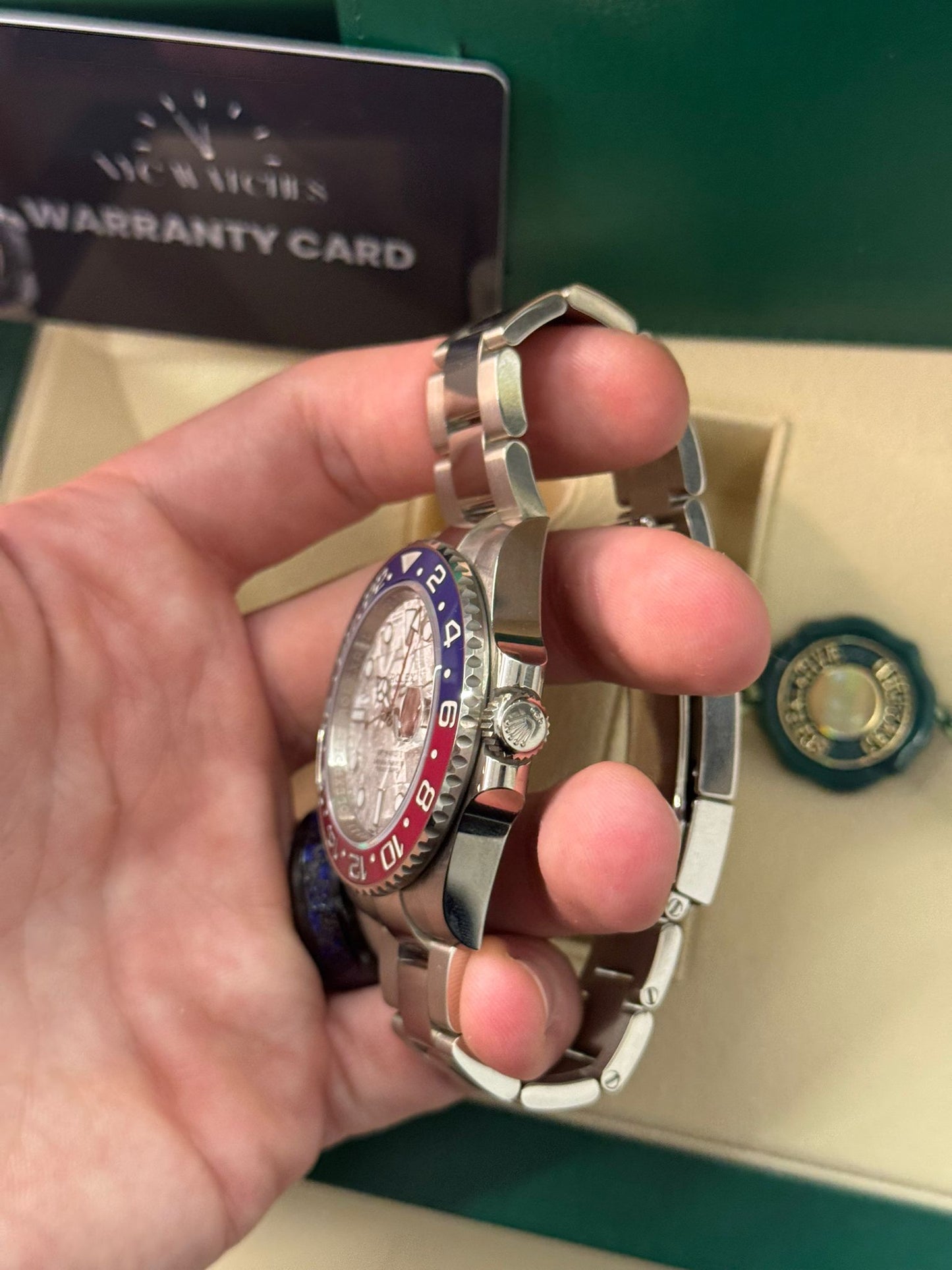 Rolex Pepsi White Gold GMT-Master II Watch - 40 MM - Oyster Bracelet - Meteorite Dial - 126719BLRO mt