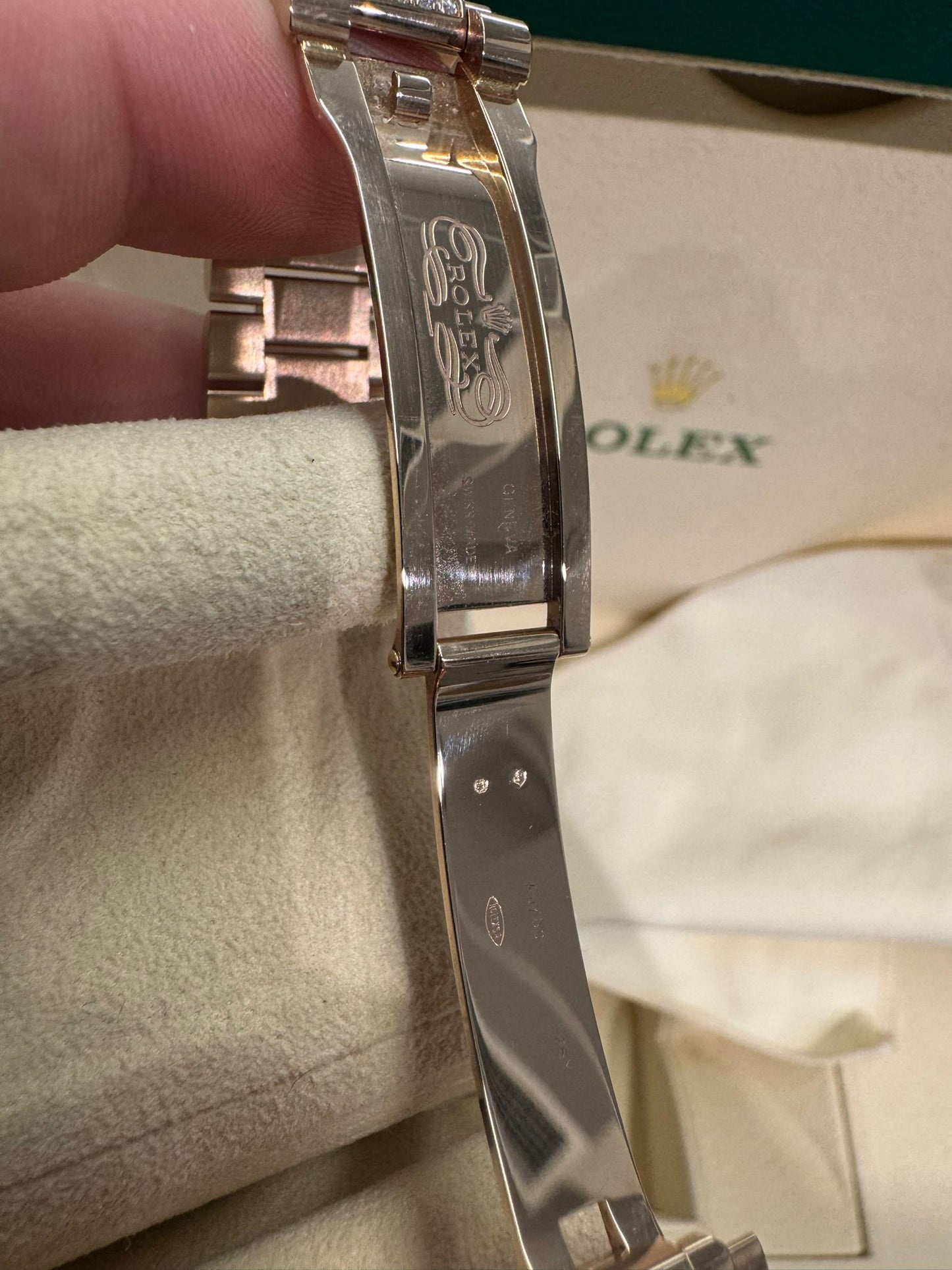 Rolex Day-Date - 36 MM - Rose Gold - Eisenkiesel Diamond Dial - Diamond Bezel - Diamond President Bracelet - 128345RBR-0045
