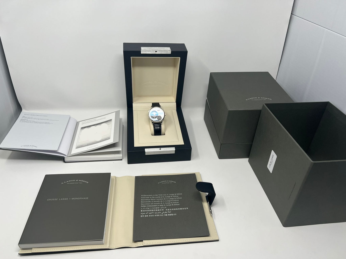 A.Lange & Söhne Grand Lange 1 - Moonphase - 41 MM - Platinum - Black Dial - 139.035