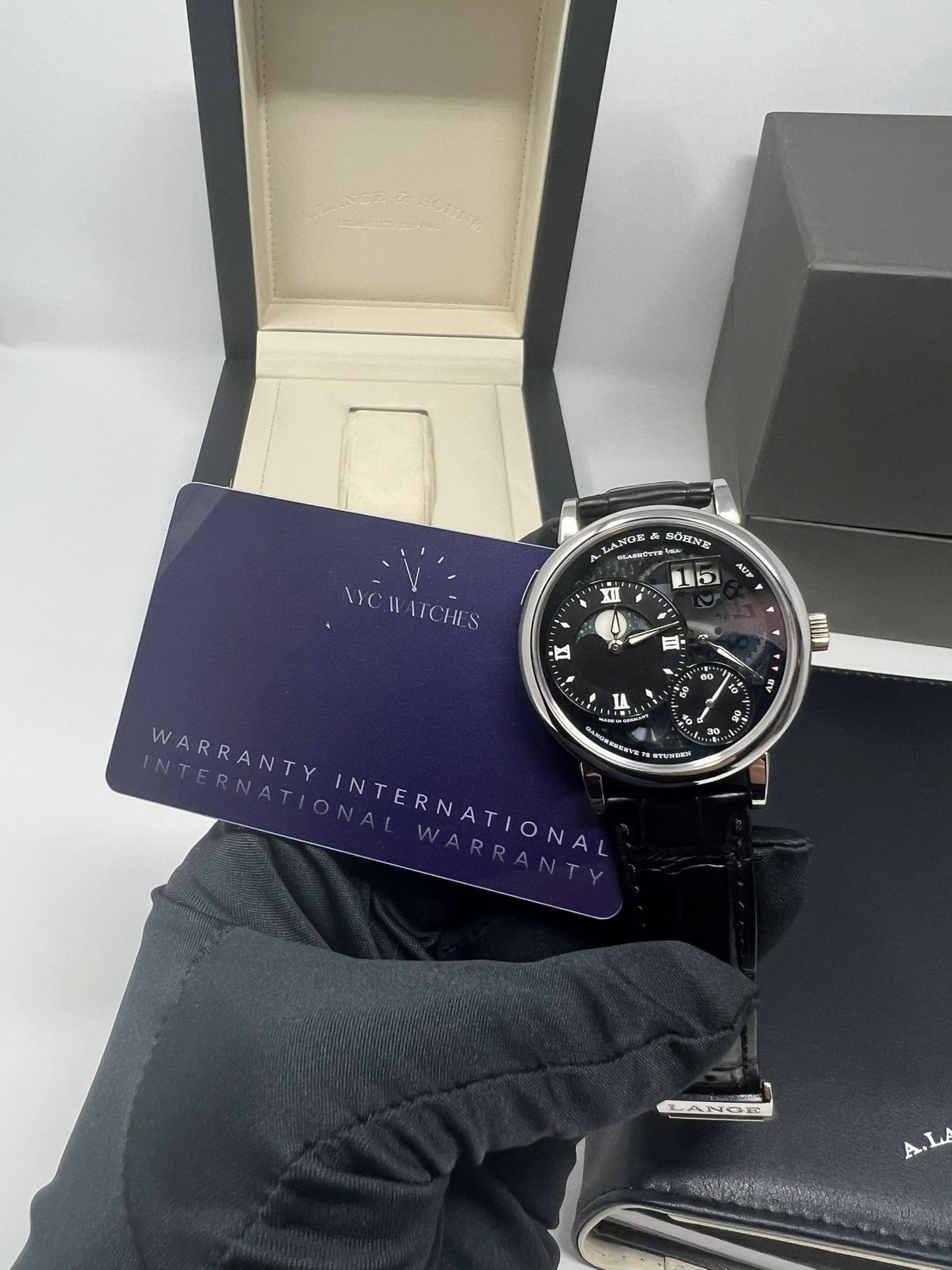 A.Lange & Söhne Grand Lange 1 - Moonphase - 41 MM - Platinum - Black Dial - 139.035