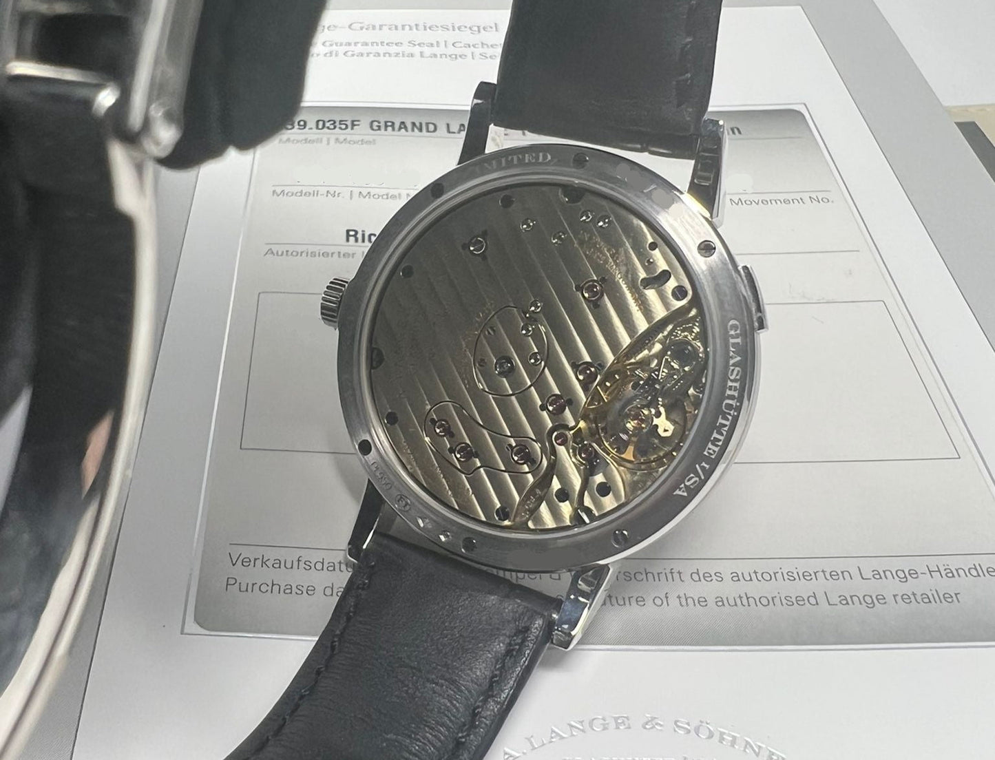 A.Lange & Söhne Grand Lange 1 - Moonphase - 41 MM - Platinum - Black Dial - 139.035