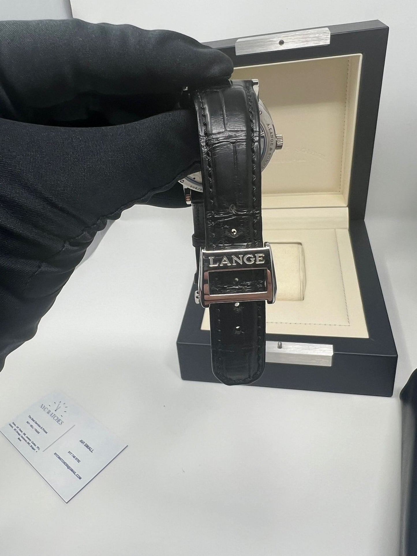 A.Lange & Söhne Grand Lange 1 - Moonphase - 41 MM - Platinum - Black Dial - 139.035