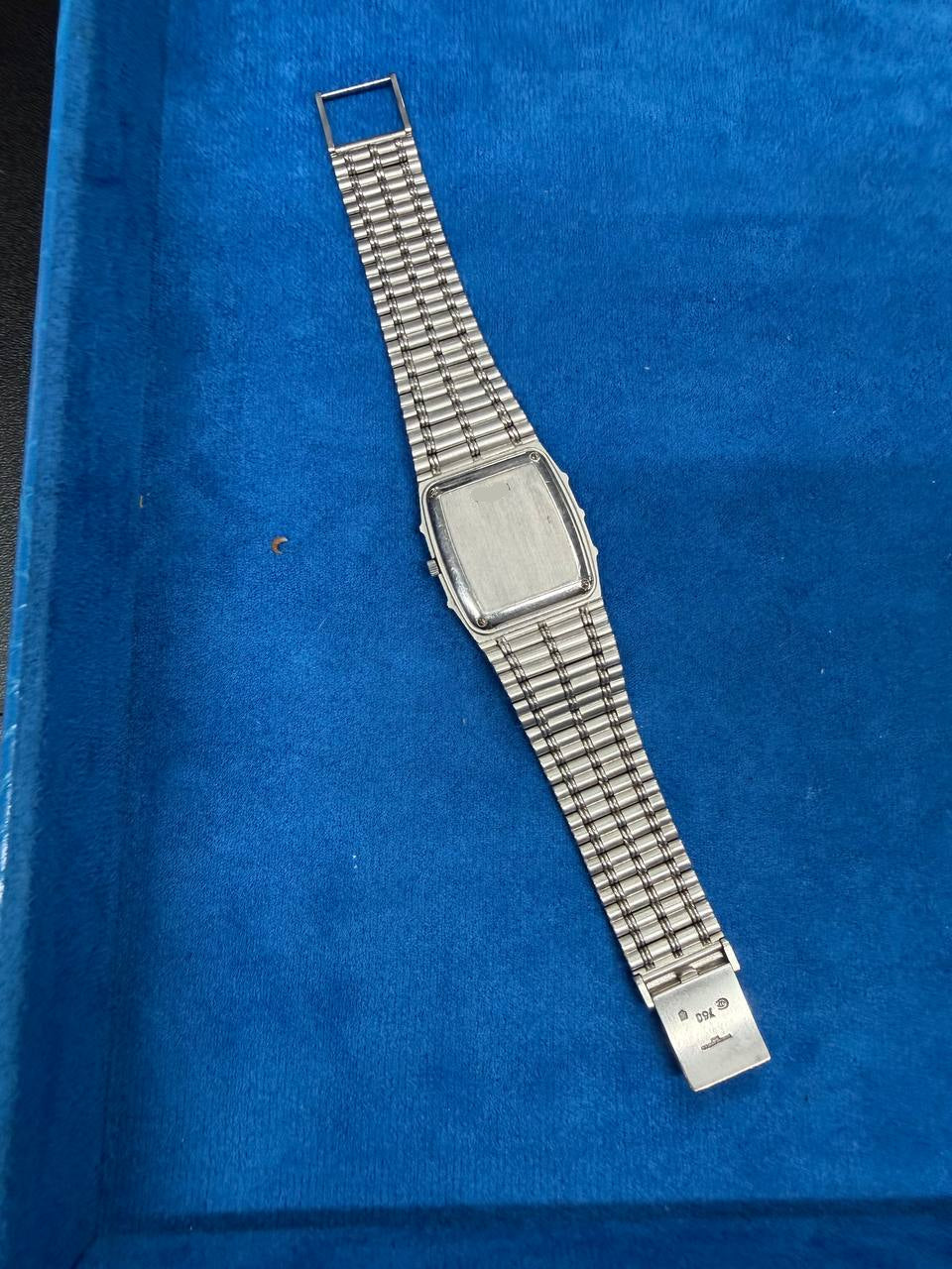 Audemars Piguet Bamboo - 27 × 33 MM - 18K White Gold - Blue Diamond Dial - Ref. 14644BC