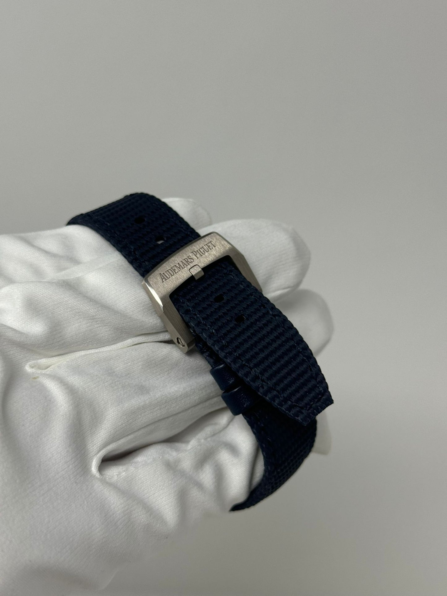 Audemars Piguet Code 11.59 Starwheel - 41 MM - Black Ceramic - White Gold Bezel - Blue Dial - Black Rubber Strap - 15212NB.OO.A002.KB.01