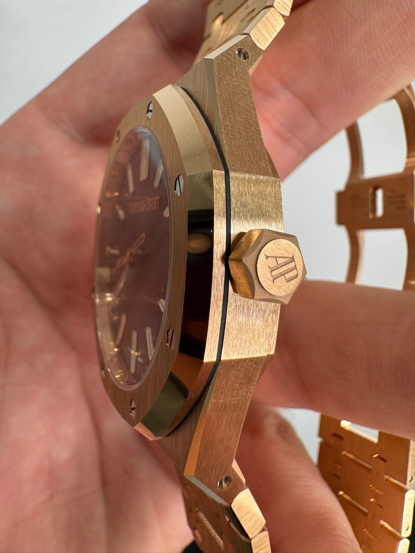Audemars Piguet Royal Oak Pink Gold Selfwinding 41 MM - Pink Gold Bracelet - Black Dial - 15510OR.OO.1320OR.04