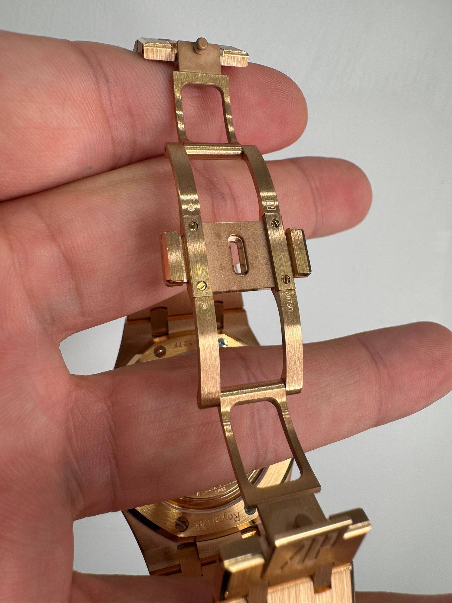 Audemars Piguet Royal Oak Pink Gold Selfwinding 41 MM - Pink Gold Bracelet - Black Dial - 15510OR.OO.1320OR.04