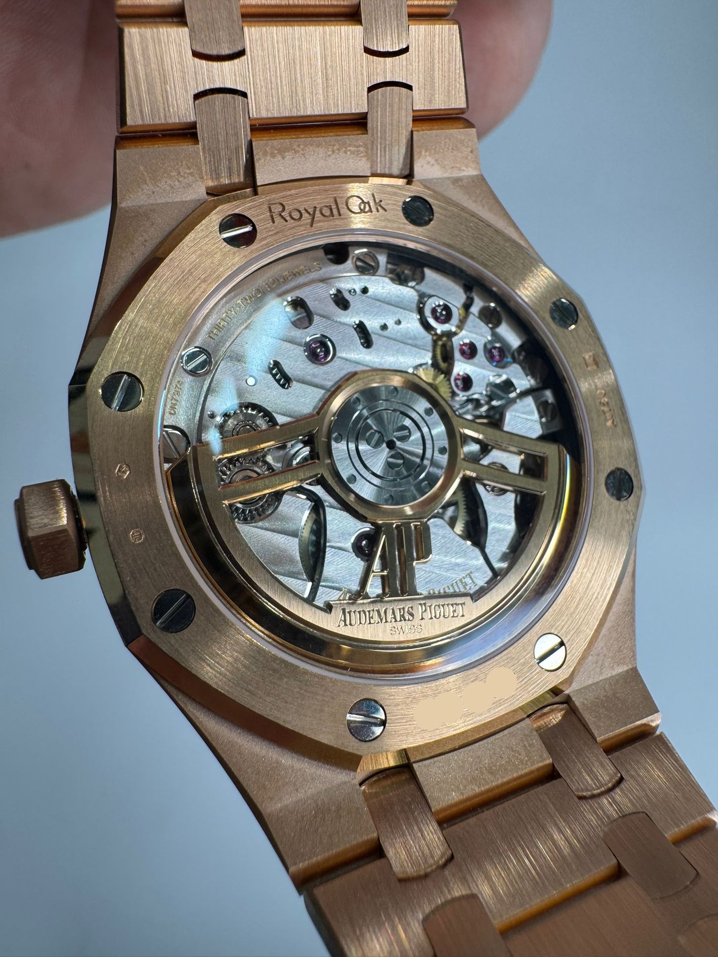 Audemars Piguet Royal Oak Pink Gold Selfwinding 41 MM - Pink Gold Bracelet - Black Dial - 15510OR.OO.1320OR.04