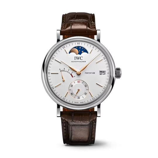 IWC Portofino - Moonphase - Steel- 45 MM - Silver Dial - IW516401 nyc watcher nyc watches