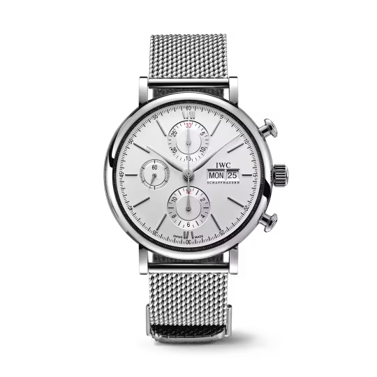 IWC Portofino - Chronograph - Steel - 42 MM - Silver Dial - IW391028 nyc watcher nyc watches