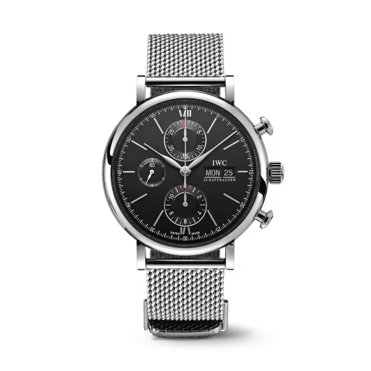 IWC Portofino - Chronograph - Steel - 42 MM - Black Dial - IW391030 nyc watcher nyc watches
