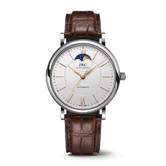 IWC Portofino - Moonphase - Steel- 40 MM - Silver Dial - IW459401 nyc watcher nyc watches