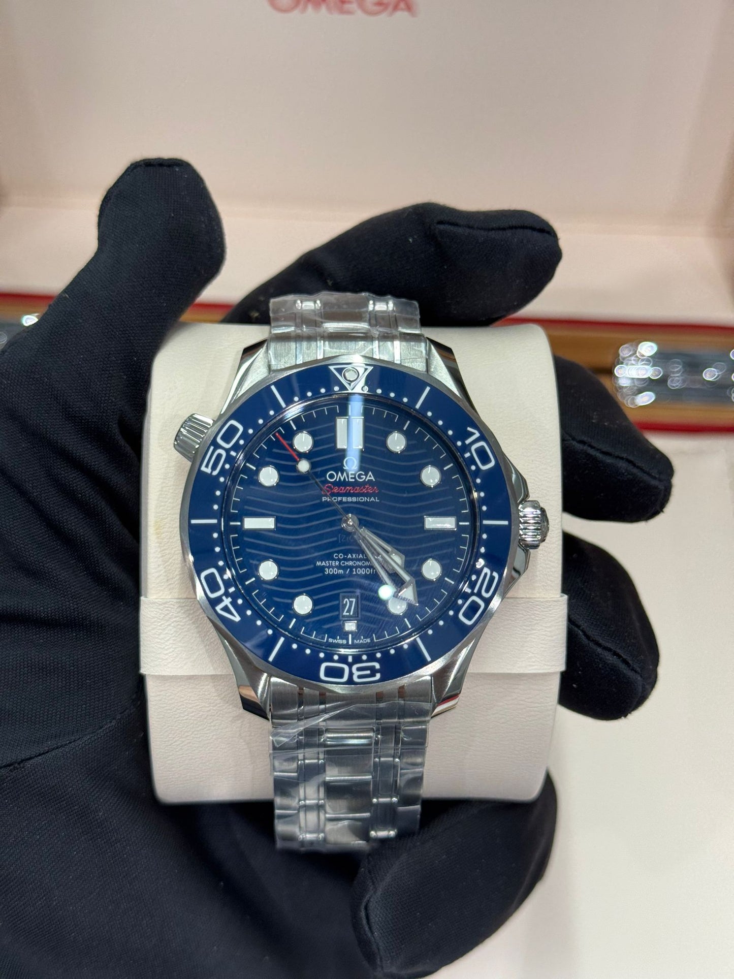 Omega Seamaster Stainless Steel 42 MM - Stainless Steel Bracelet - Blue Ceramic Dial - 210.30.42.20.03.001
