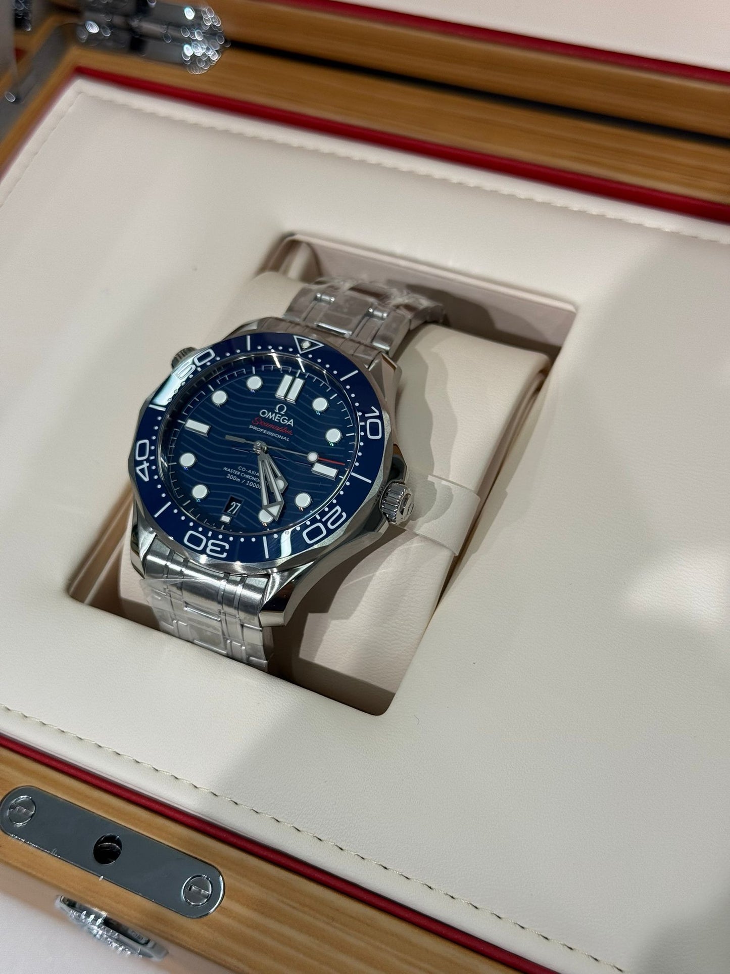 Omega Seamaster Stainless Steel 42 MM - Stainless Steel Bracelet - Blue Ceramic Dial - 210.30.42.20.03.001