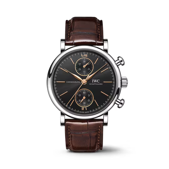 IWC Portofino - Chronograph - Steel - 39 MM - Black Dial - IW391404 nyc watcher nyc watches