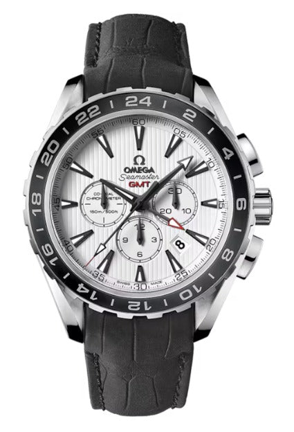 Omega Seamaster Aquaterra 44 MM - Stainless Steel - Leather Bracelet - White Dial - 231.13.44.52.04.001