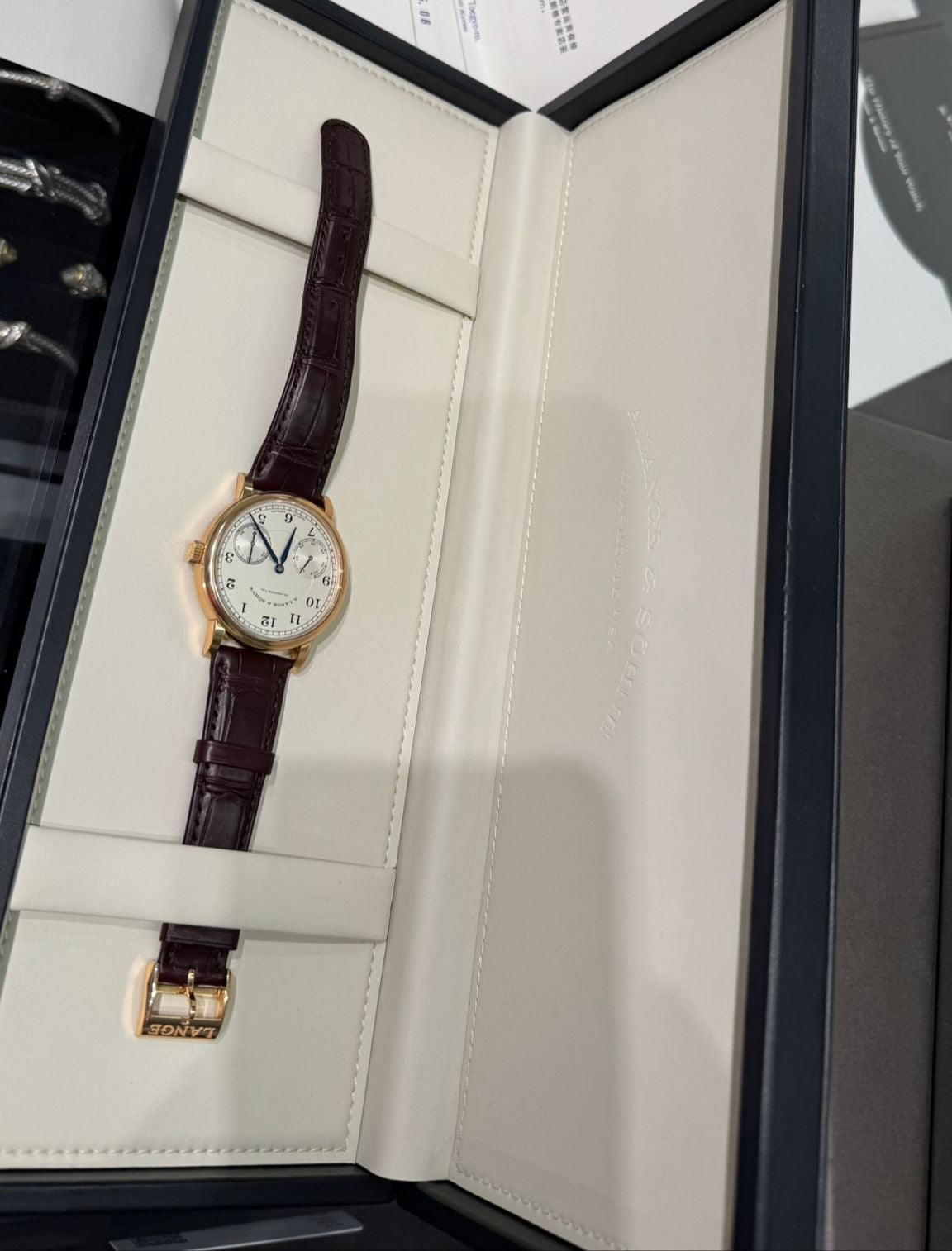 A.Lange & Söhne - 1815 Up/Down - 39 MM - Rose Gold - White Dial - 234.032