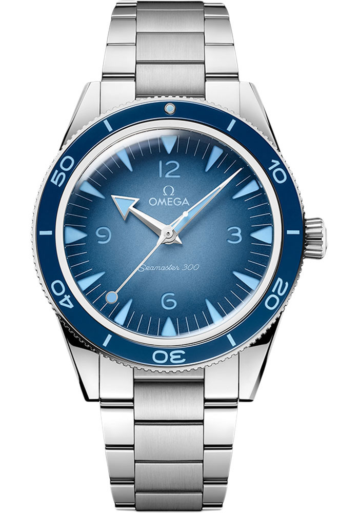 Omega Seamaster Stainless Steel 41 MM - Stainless Steel Bracelet - Blue Dial - 23430412103002 nyc watcher nyc watches