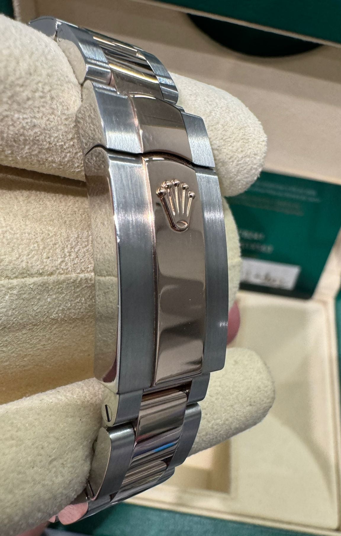 Rolex Steel and Everose Gold Datejust - 31 MM - Oyster Bracelet - Domed Bezel - Rosé Index Dial - 278241 roio