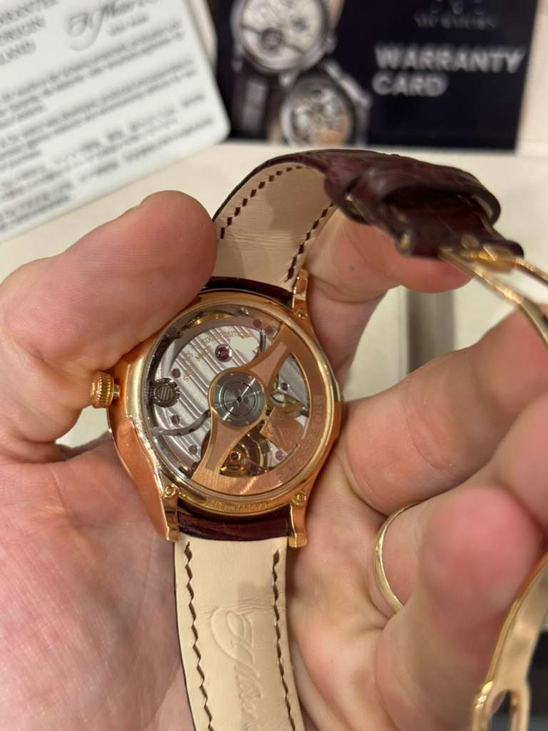 H. Moser & Cie Venturer Tourbillon Dual Time - 41.5 MM - Rose Gold - Silver Dial - Leather Bracelet - 2802-0401