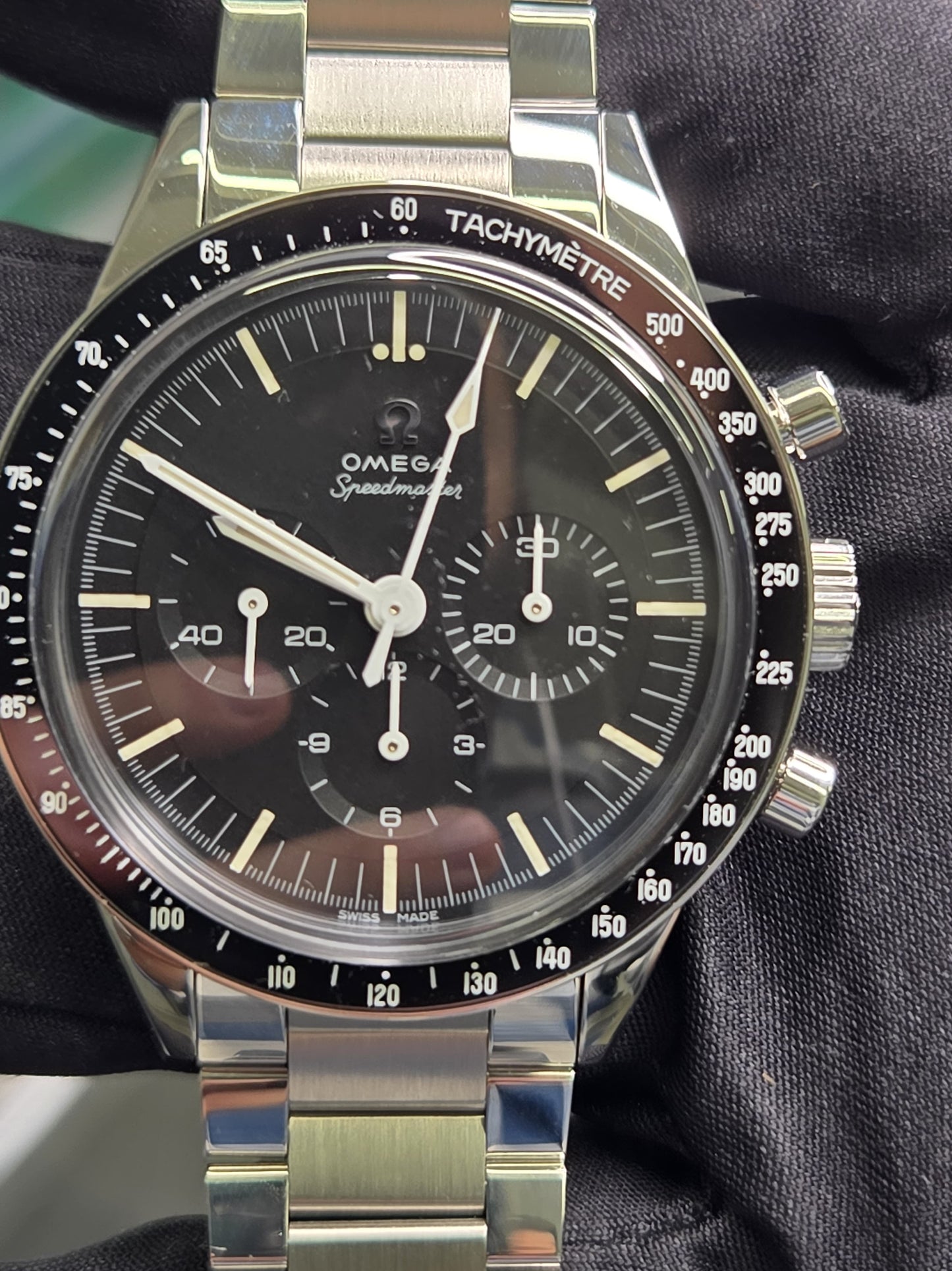 Omega Speedmaster Calibre 321 Stainless Steel 39.7 MM - Stainless Steel Bracelet - Black Dial - 311.30.40.30.01.001
