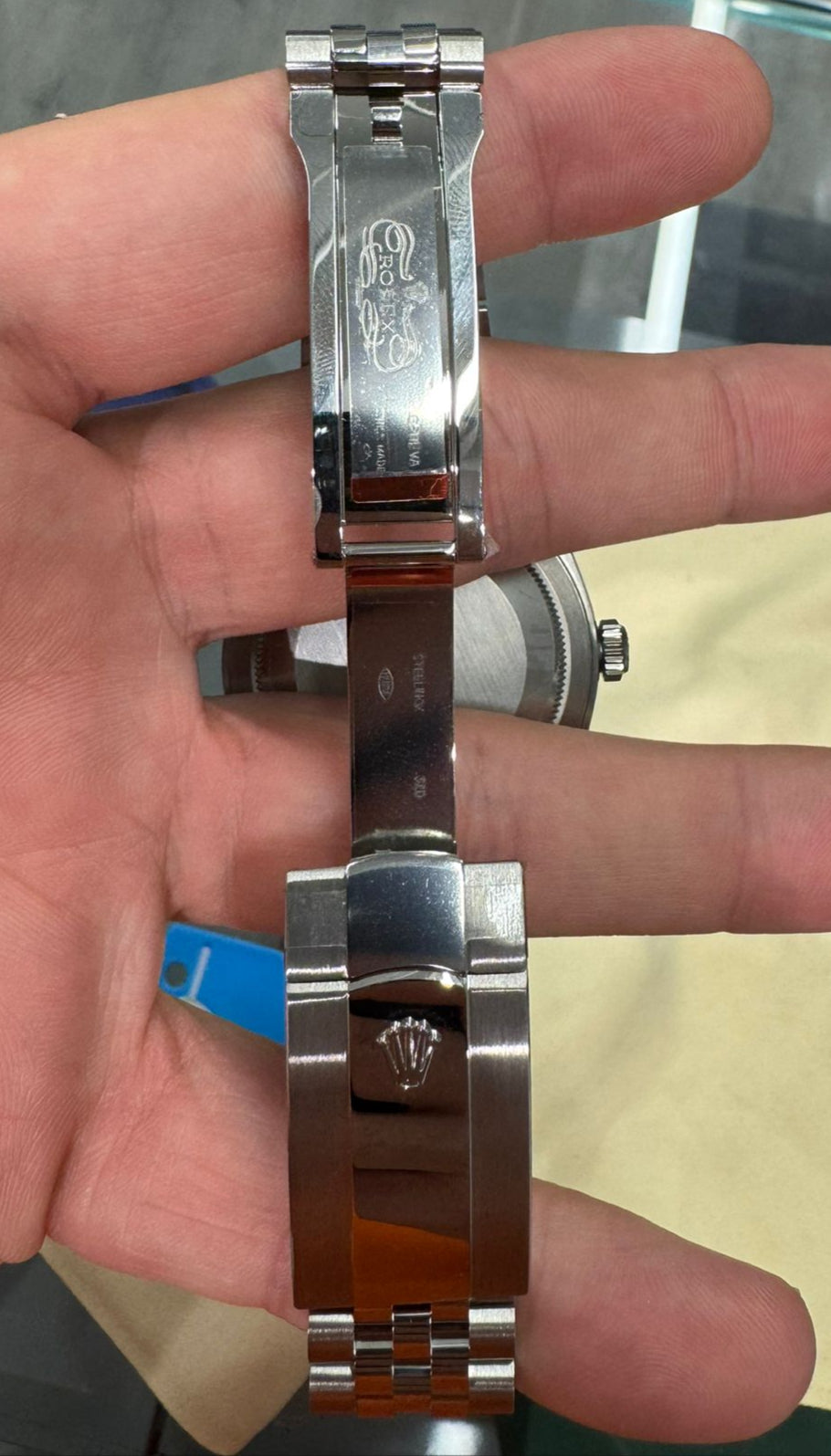 Rolex Stainless Steel and White Gold Sky Dweller Watch - 42 MM - Jubilee Bracelet - Fluted Ring Command Bezel - Blue Index Dial - 336934 blij