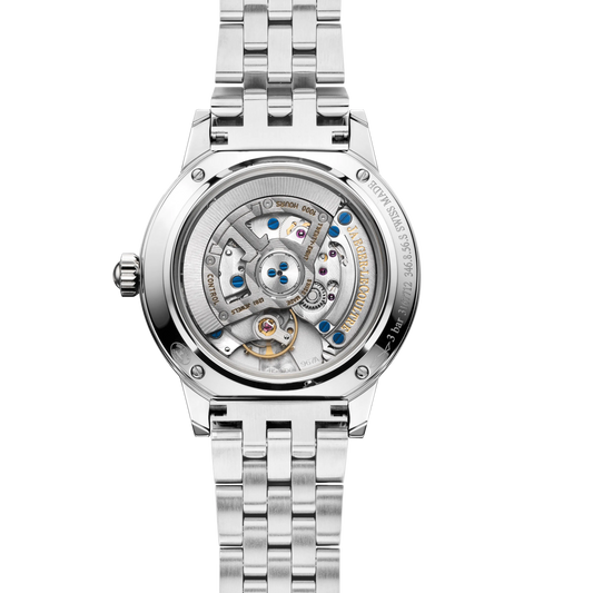 JLC - Rendez-Vous Classic Night & Day - 29 MM - Stainless Steel - Silvered-Gray Guilloché Dial - Diamond Bezel - Stainless Steel Bracelet - Q3468130