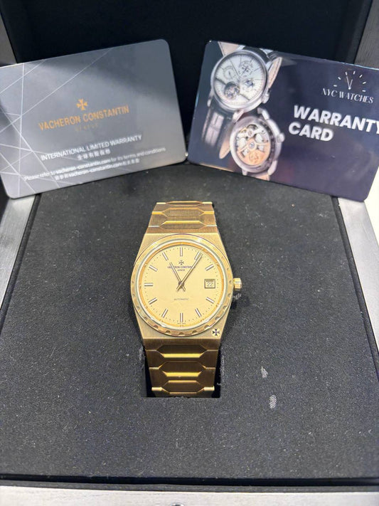 Vacheron Constantin Historiques 222 Yellow Gold 37 MM - Yellow Gold Bracelet - Beige Dial - 4200H/222J-B935