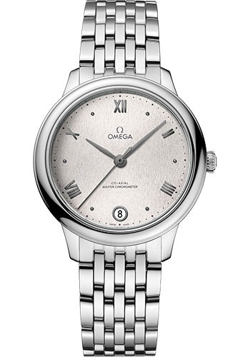Omega De Ville Stainless Steel 34 MM - Stainless Steel Bracelet - Silvery Dial - 434.10.34.20.02.001