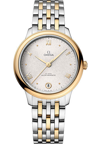 Omega De Ville Yellow Gold and Stainless Steel 34 MM - Yellow Gold and Stainless Steel Bracelet - Silvery Dial - 434.20.34.20.02.002