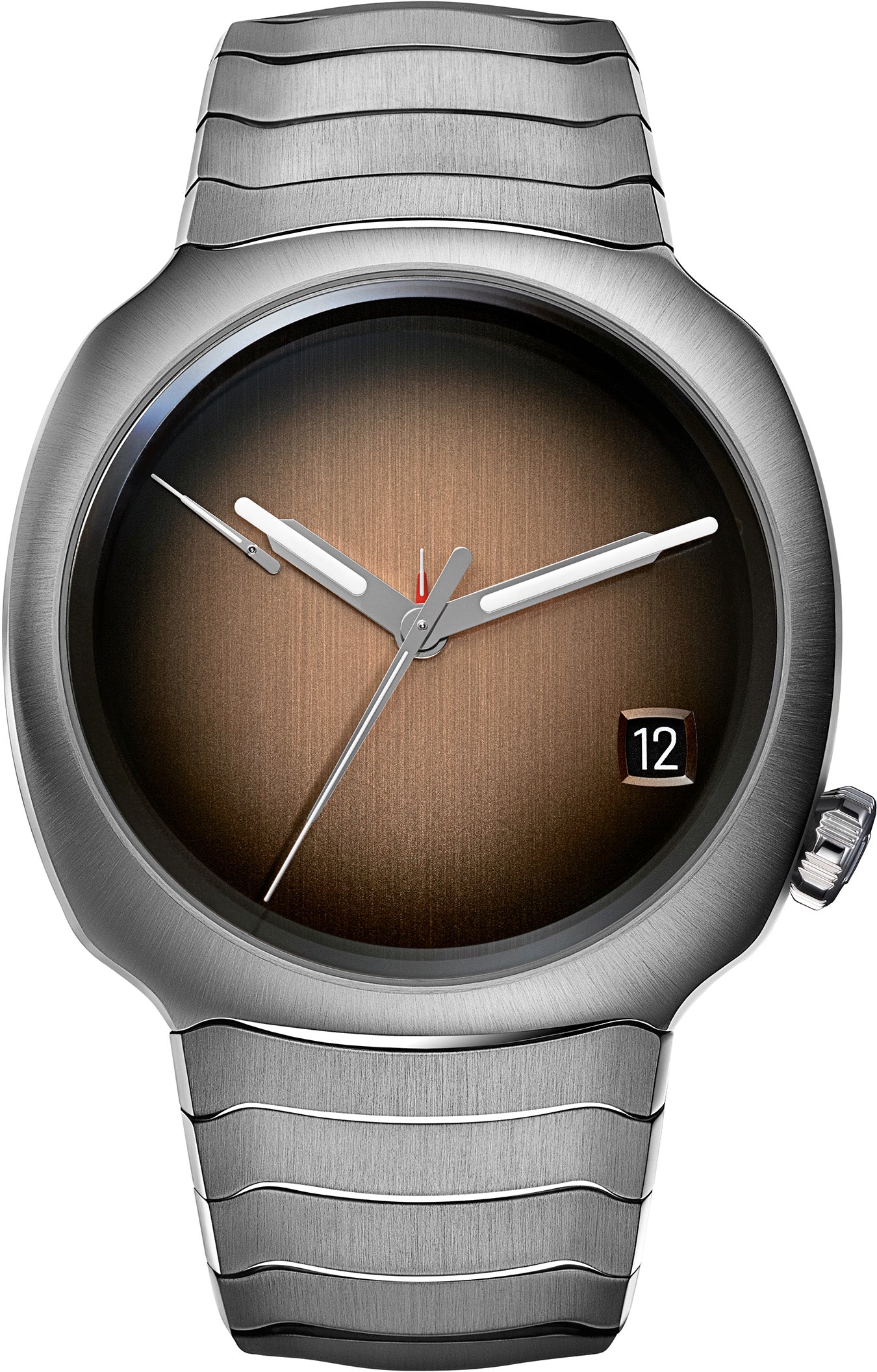 H. Moser & Cie Streamliner Perpetual Calendar - Limited Production - Stainless Steel - 42.3 MM - Smoked Salmon Griffé Dial - Stainless Steel Bracelet - 6812-1201
