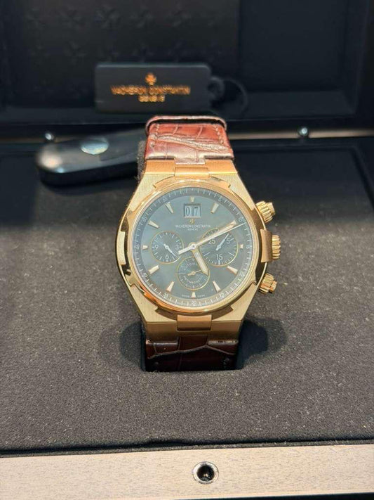 Vacheron Constantin Overseas Chronograph - 42 MM - Yellow Gold - Grey Dial - 49150/000R-9338