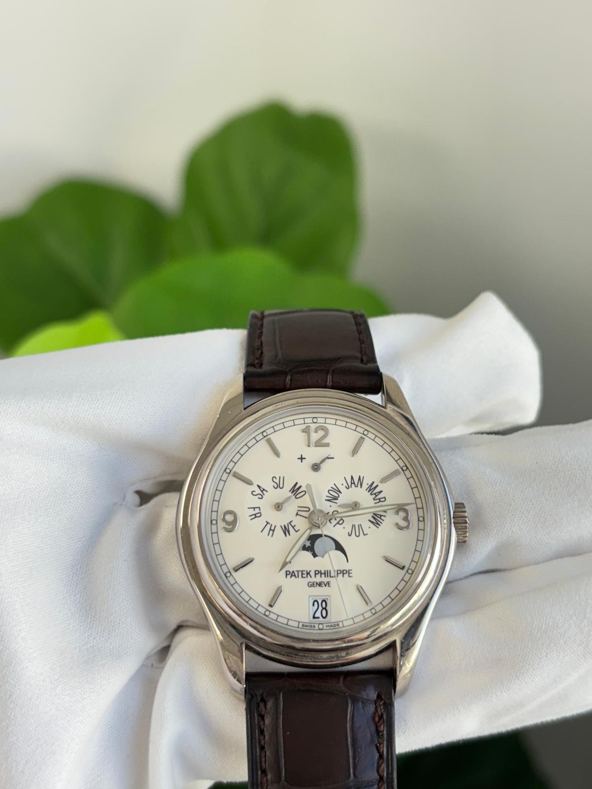 Patek Philippe Complications - Annual Calendar and Moonphase - White Gold - 39 MM - 5146G