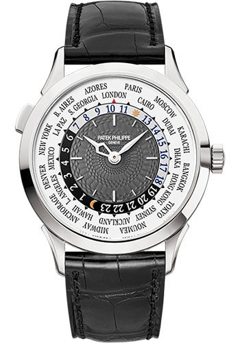 Patek Philippe Complications - World Timer - 38.5 MM - White Gold - 5230G-001 nyc watcher nyc watches
