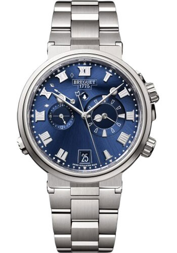 Breguet Marine Rose Titanium 40 MM - Titanium Bracelet - Blue Dial - 5547TI/Y1/TZ0