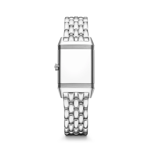 JLC - Reverso Classic Monoface - 35.78 MM x 21 MM - Stainless Steel - Silvered-Gray Guilloché Dial - Stainless Steel Bracelet - Q2608142