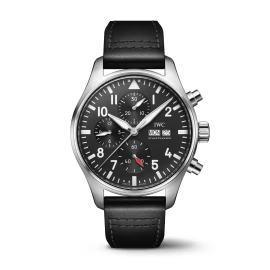 IWC Pilot's - Chronograph - Steel - 43 MM - Black Dial - IW378001 nyc watcher nyc watches