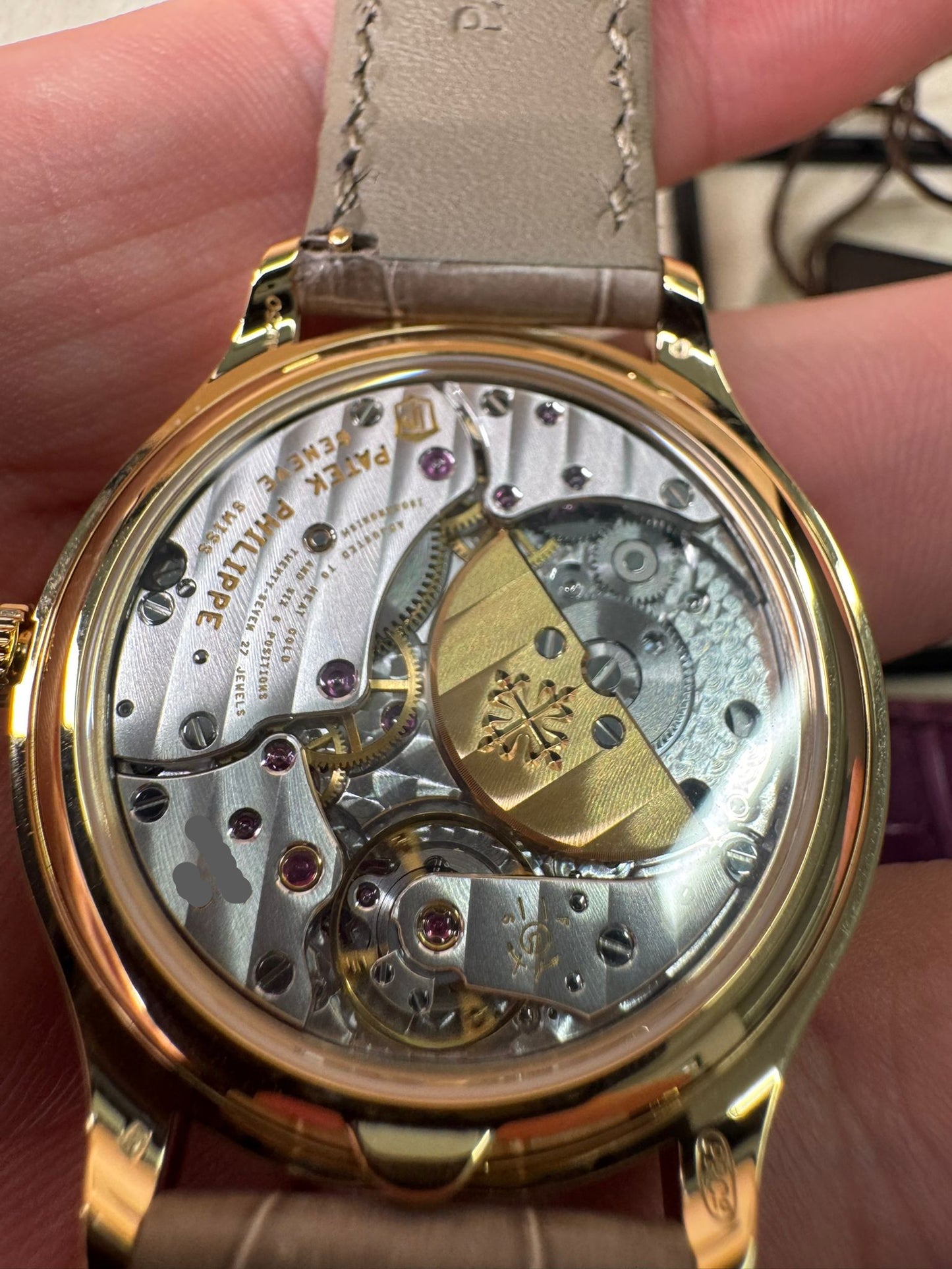 Patek Philippe Grand Complications - 35 MM - Rose Gold - Silver Dial - Alligator Leather Strap - 7140R-001