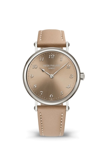 Patek Philippe Calatrava - 34.6 MM - White Gold - Sunburst Sand Beige Dial - 7200/50G-001