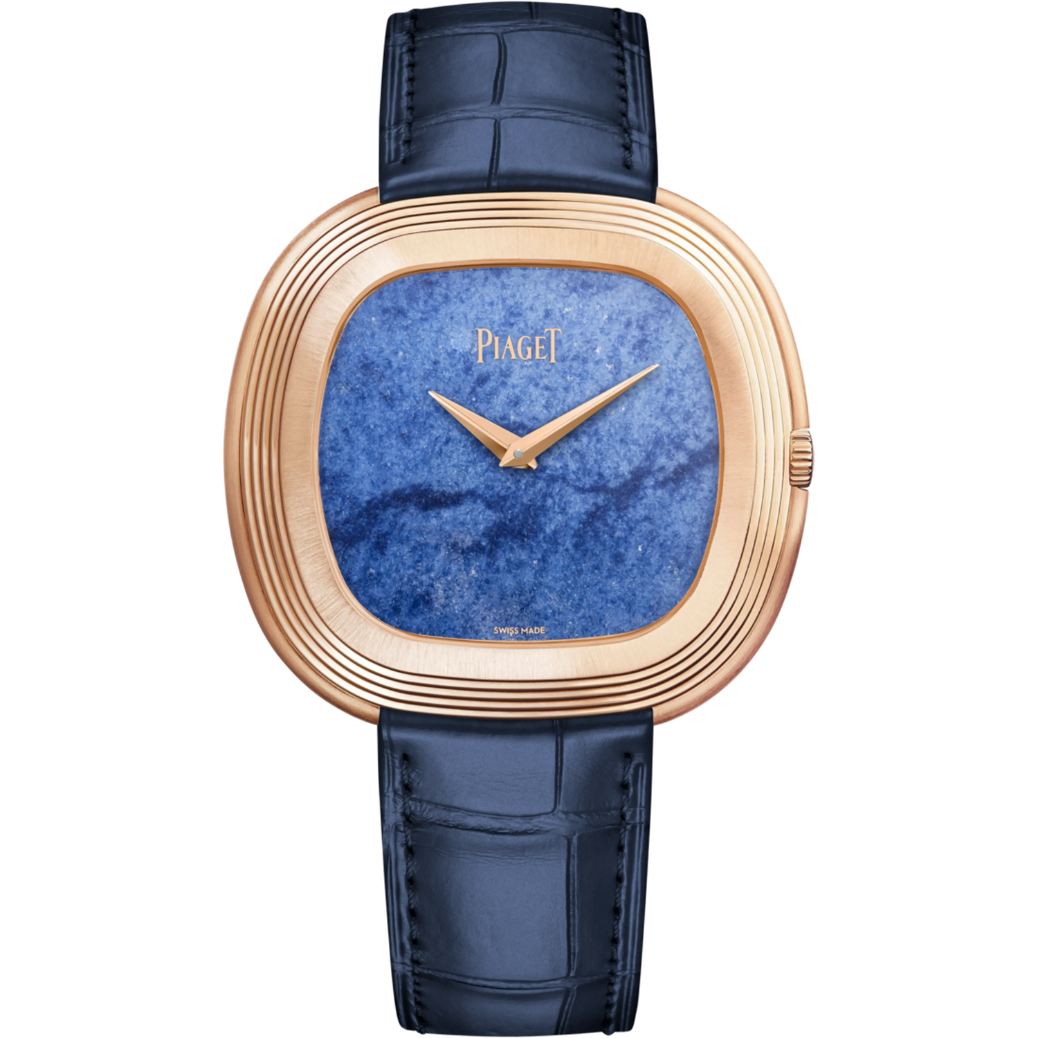 Piaget Andy Warhol - Rose Gold - 45 MM x 43 MM - Blue Alligator Leather Strap - Blue Quartz Dial - G0A51246