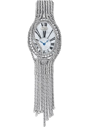 Breguet Reine de Naples White Gold 24.95 MM - White Gold Chain Bracelet - Diamond Bezel - Mother-Of-Pearl Dial - 8928BB/51/J60/DD0D